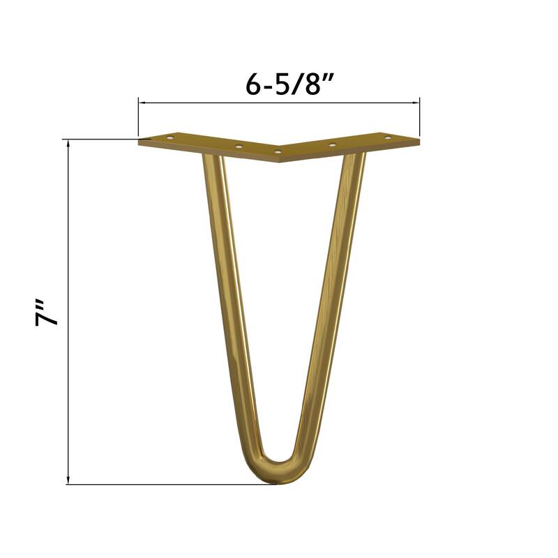 Dowell 7001 Series Vanity Hairpin Leg, 7" Bed Bath & Beyond 39033587